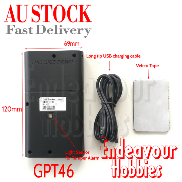 Rechargeable GPT46 GPS Tracker, Long Life Standby, 4G LTE, AU Stock Fast delivery