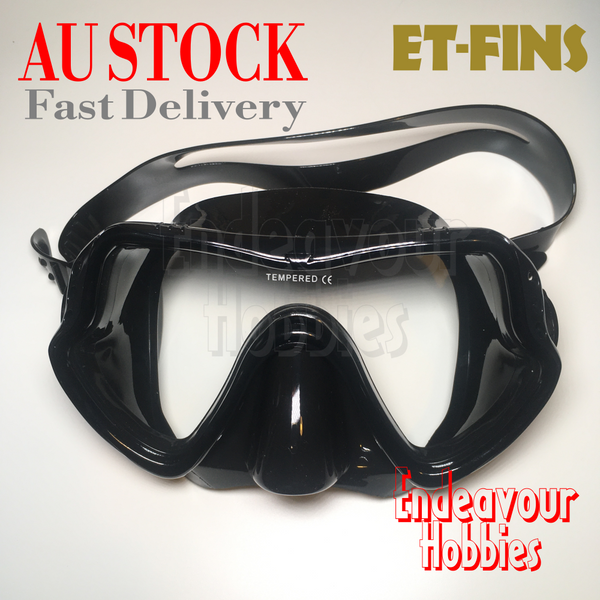 ET-FINS Diving Goggles, Scuba Spearfishing Freediving Face Mask, AU STOCK