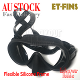 ET-FINS Lady Silicone Frame One Piece Diving Goggles, Face Mask AU STOCK