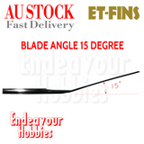 1pc ET-FINS Carbon Fibre Blade for Dive Long Fins Flippers, D type, Au Stock