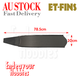 1pc ET-FINS Carbon Fibre Blade for Dive Long Fins Flippers, D type, Au Stock