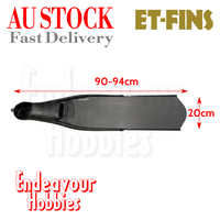 ET-FINS Carbon Fibre Freediving Spearfishing Long Fins Flippers, D type, AU STOCK