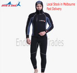 Dive and Sail 2 pieces Neoprene 5mm Wetsuit Scuba Diving Spearfishing, Au Seller