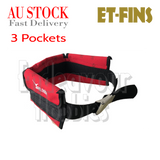 Yonsub Scuba Diving Snorkelling Heavy Duty Weight Belt with 3 Pockets, AU Stock