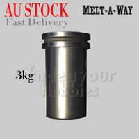 Melt-A-Way Graphite 3KG Electric Metal Melting Furnace Crucible, Au Stock
