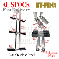 ET-FINS 3 Steps Telescoping Boat Dive Ladder for Diving Spearfishing, AU STOCK