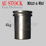 Melt-A-Way Graphite 4KG Electric Metal Melting Furnace Crucible, Au Stock
