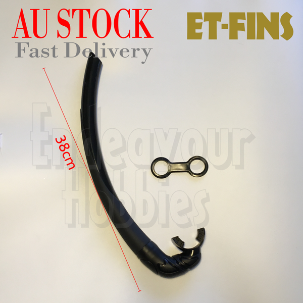 ET-FINS Snorkel Silicone Breath Tube J Tube For Freediving Spearfishing AU Stock