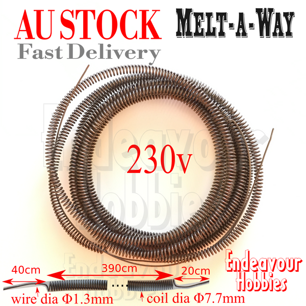 Melt-A-Way 230V Heating Coil For 2kg 3kg Electric Melting Furnace, Au Stock