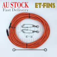 ET-FINS Spearfishing Float Line 10m with Speed Needle, Clips, AU Stock
