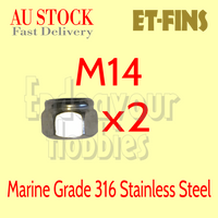 ET-FINS Assorted Marine Grade 316 Stainless Steel Locknuts Hex Nuts M4 M5 M6 M8 M10 M12 M14 M16 M18 M20