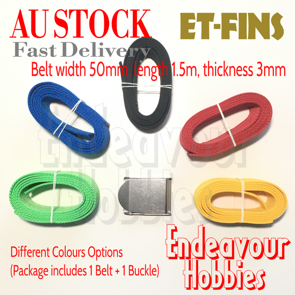 ET-FINS 1.5M Weight Belt with Buckle - Assorted Colours, Scuba Diving, Au Stock