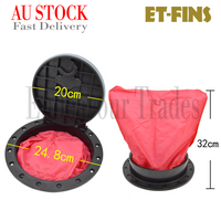 ET-FINS 20cm 8" Deck Plate & Bag Inspection Access for Boat Kayak, Au Stock