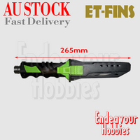 ET-FINS Heavy Duty Dive Knife, Green, Emergency, Spearfishing, AU Stock