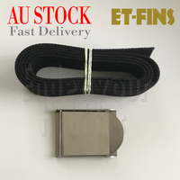 ET-FINS Scuba Diving Weight Belt with Stainless Steel Buckle Black, Au Stock