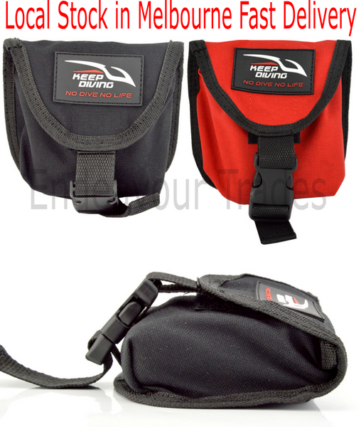 Keepdiving 1000D TPU Black Weight Bag Pocket, Scuba Diving AU seller
