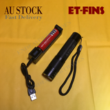 ET-FINS 100 meters Waterproof T6 LED Diving Flashlight Torch Push button, AU